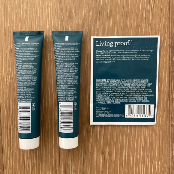 Living Proof Hair Care Clarifying Detox Shampoo Triple Bond Complex Mini Sample - Picture 2 of 5